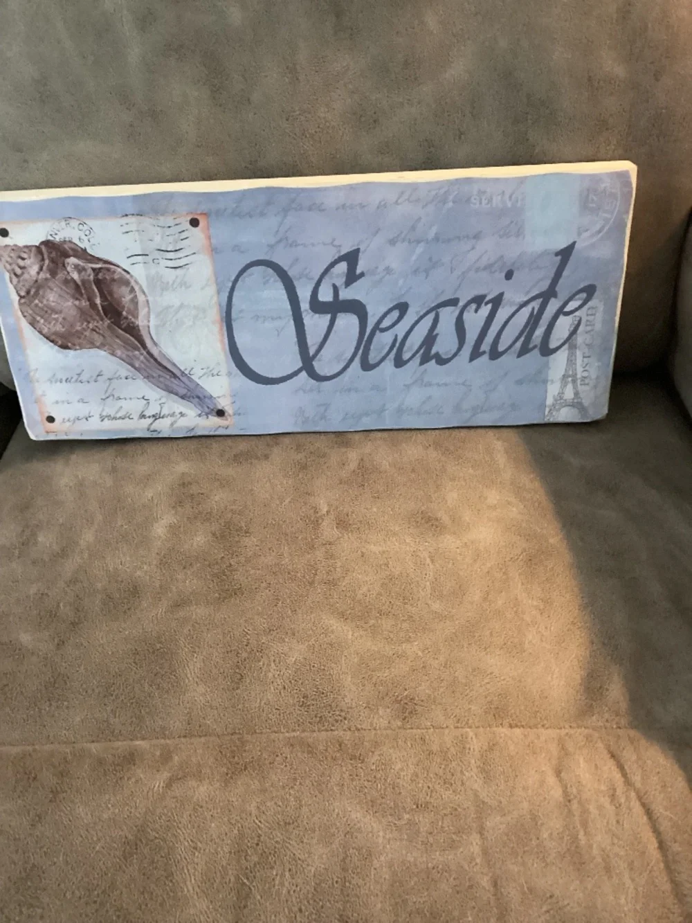 Coastal seaside shell wall art